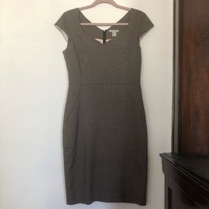H&M Brown Houndstooth dress
